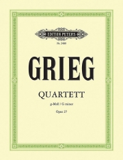 弦楽四重奏曲・ト短調・Op.27（エドヴァルド・グリーグ）（弦楽四重奏）【String Quartet in G minor Op. 27】
