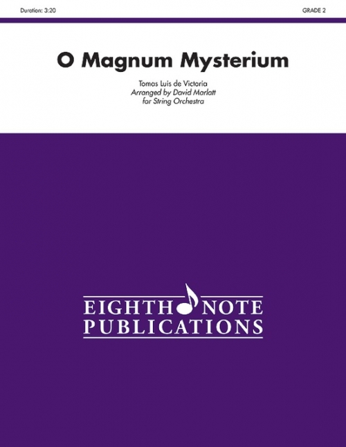 永遠の秘蹟（トマス・ルイス・デ・ビクトリア）（スコアのみ）【O Magnum Mysterium】