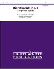 ディヴェルティメント1番・アレグロ・コン・スピリート (フランツ・ヨーゼフ・ハイドン)（木管四重奏）【Divertimento No. 1 - Allegro con Spirito】