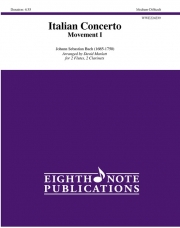 イタリア協奏曲・第一楽章 （バッハ）（木管四重奏）【Italian Concerto - Movement I】