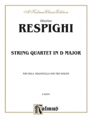 弦楽四重奏・ニ長調（オットリーノ・レスピーギ）（弦楽四重奏）【String Quartet in D Major】