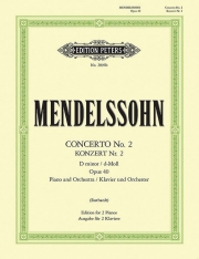 ピアノ協奏曲第2番・ニ短調・Op.40（フェリックス・メンデルスゾーン）（ピアノ二重奏）【Concerto No.2 in D minor Op.40】