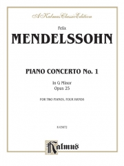 ピアノ協奏曲第1番・ト短調・Op.25（フェリックス・メンデルスゾーン）（ピアノ二重奏）【Piano Concerto No. 1 in G Minor, Opus 25】