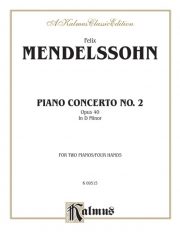 ピアノ協奏曲第2番・ニ短調・Op.40（フェリックス・メンデルスゾーン）（ピアノ二重奏）【Piano Concerto No. 2 in D Minor, Opus 40】