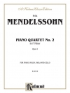 ピアノ四重奏曲第2番・ヘ短調・Op.2（フェリックス・メンデルスゾーン）（弦楽三重奏+ピアノ）【Piano Quartets No. 2 in F Minor, Opus 2】