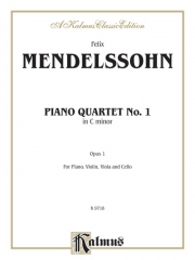 ピアノ四重奏曲第1番・ハ短調・Op.1（フェリックス・メンデルスゾーン）（弦楽三重奏+ピアノ）【Piano Quartet No. 1 in C Minor, Opus 1】