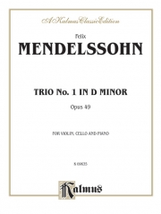 トリオ・ニ短調・Op.49（フェリックス・メンデルスゾーン）（弦楽二重奏+ピアノ）【Trio in D Minor, Opus 49】