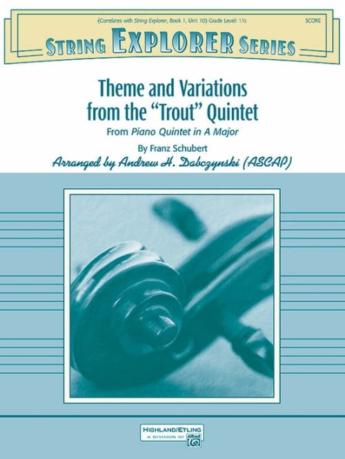 主題と変奏「鱒」より（フランツ・シューベルト）（スコアのみ）【Theme and Variations from the "Trout" Quintet】