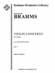 ヴァイオリン協奏曲・ニ長調・Op.77（ヨハネス・ブラームス)（ヴァイオリン）【Concerto for Violin in D Major, Op. 77】