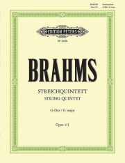 弦楽五重奏曲第2番・ト長調・Op.111  (ヨハネス・ブラームス)（弦楽五重奏）【String Quintet No. 2 in G Op. 111】