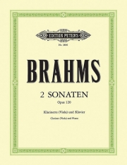 2つのソナタ・Op.120（ヨハネス・ブラームス）　(クラリネット＋ピアノ)【2 Sonatas Op. 120】