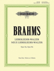 ワルツ集「愛の歌」 (ヨハネス・ブラームス)（ピアノ二重奏）【Liebeslieder-Walzer Op. 52a; Neue Liebeslieder-Walzer Op. 】