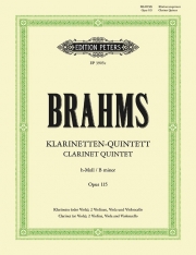 クラリネット五重奏曲・ロ短調・Op.115（ヨハネス・ブラームス）　(クラリネット+弦楽四重奏)【Clarinet Quintet in B minor Op. 115】