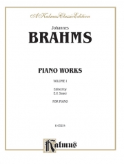 ピアノ作品集・Vol.1（ヨハネス・ブラームス）【Piano Works, Volume I (Opus 1 to Opus 24)】