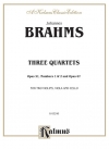 3つの弦楽四重奏曲集  (ヨハネス・ブラームス)（弦楽四重奏）【Three String Quartets, Opus 51, Nos. 1 & 2, Opus 67】