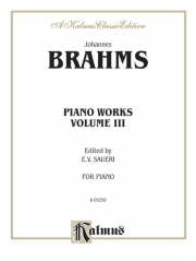 ピアノ作品集・Vol.3（ヨハネス・ブラームス）【Piano Works, Volume III (2 Concertos, Paganini Variations 】