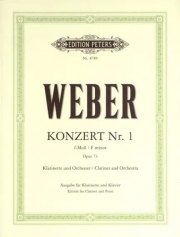 協奏曲第1番・ヘ短調・Op.73  (カール・マリア・フォン・ウェーバー)（クラリネット+ピアノ）【Concerto No.1 in F minor Op.73】