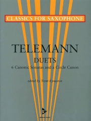 6つのカノン風ソナタ＆サークル・カノン （テレマン） (サックスニ重奏)【6 Canonic Sonatas and a Circle Canon】