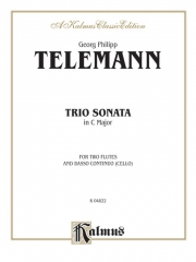 トリオ・ソナタ・ハ長調（ゲオルク・フィリップ・テレマン) (フルート二重奏+ピアノ)【Trio Sonata in C Major】