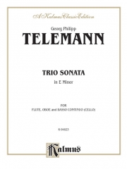トリオ・ソナタ・ホ短調（ゲオルク・フィリップ・テレマン) (フルート二重奏+ピアノ)【Trio Sonata in E Minor】