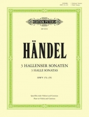 3つのフルート・ソナタ (ゲオルク・フリードリヒ・ヘンデル) (フルート+ピアノ）【3 Halle Sonatas】