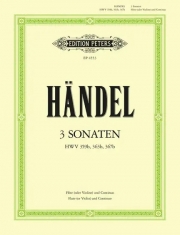 3つのフルート・ソナタ・Vol.2 (ゲオルク・フリードリヒ・ヘンデル) (フルート+ピアノ）【3 Halle Sonatas Vol.2】