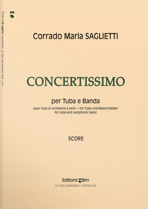 コンチェルティッシモ（コラード・マリア・サリエッティ）（テューバ・フィーチャー）（スコアのみ）【Concertissimo】