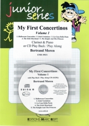 初めての小協奏曲・Vol.1 (ベルトラント・モレン)（クラリネット+ピアノ）【My First Concertinos Volume 1】