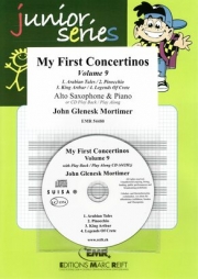 初めての小協奏曲・Vol.9  (ジョン・クレネスク・モーティマー)（アルトサックス+ピアノ）【My First Concertinos Volume 9】