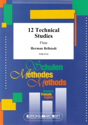 12の技術的練習曲（ヘルマン・ベルシュテット）（フルート）【12 Technical Studies】