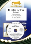 楽しいソロ40曲集・Vol.1  (ジェローム・ノーレ)（クラリネット+ピアノ）【40 Solos for Fun Volume 1】