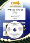 楽しいソロ40曲集・Vol.1  (ジェローム・ノーレ)（ヴァイオリン+ピアノ）【40 Solos for Fun Volume 1】