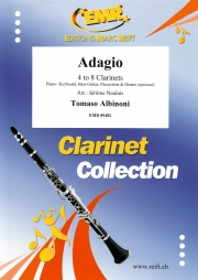 アダージョ（トマゾ・アルビノーニ）（クラリネット四～八重奏）【Adagio】