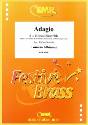 アダージョ（トマゾ・アルビノーニ）（金管四～八重奏）【Adagio】