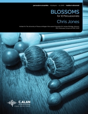 ブロッサムズ  (クリス・ジョーンズ)（打楽器十二重奏）【Blossoms】