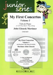 初めての協奏曲・Vol.3（ジョン・クレネスク・モーティマー）（テューバ+ピアノ）【My First Concertos Volume 3】