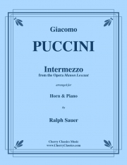 間奏曲「マノン・レスコー」より（ジャコモ・プッチーニ)（ホルン+ピアノ）【Intermezzo from the opera Manon Lescaut】