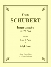 即興曲・Op.90・No.3（フランツ・シューベルト）（ホルン+ピアノ）【Impromptu・Op.90・No.3】