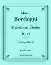 メロディアス・エチュード・41-50（マルコ・ボルドーニ）（トロンボーン四重奏）【Melodious Etudes 41-50】