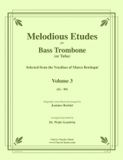 メロディアス・エチュード・Vol.3（マルコ・ボルドーニ）（テューバ）【Melodious Etudes Volume 3 (61-90)】