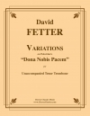 「ドナ・ノービス・パーチェム」による変奏曲（デヴィッド・フェッター）（トロンボーン）【Variations on Palestrina's "Dona Nobis Pacem"】