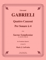 4声のカンツォン (ジョヴァンニ・ガブリエーリ)（トロンボーン四重奏）【Quattro Canzoni Per Sonare a4】
