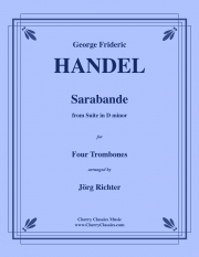 サラバンド「組曲・ニ短調」より (ゲオルク・フリードリヒ・ヘンデル)（トロンボーン四重奏）【Sarabande from Suite in D minor】