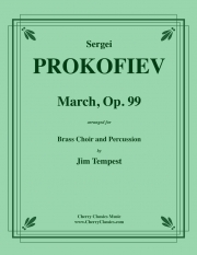 行進曲・Op.99（セルゲイ・プロコフィエフ）（金管十四重奏+打楽器）【March, Op. 99】