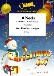 10のノエル集（リコーダー四重奏）【10 Noëls】