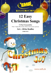 12のやさしいクリスマス・ソング集（フレックス五重奏）【12 Easy Christmas Songs】