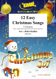 12のやさしいクリスマス・ソング集（クラリネット五重奏）【12 Easy Christmas Songs】