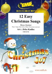 12のやさしいクリスマス・ソング集（金管五重奏）【12 Easy Christmas Songs】