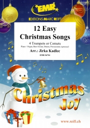 12のやさしいクリスマス・ソング集（トランペット四重奏）【12 Easy Christmas Songs】