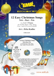 12のやさしいクリスマス・ソング集（フルート一～三重奏）【12 Easy Christmas Songs】
